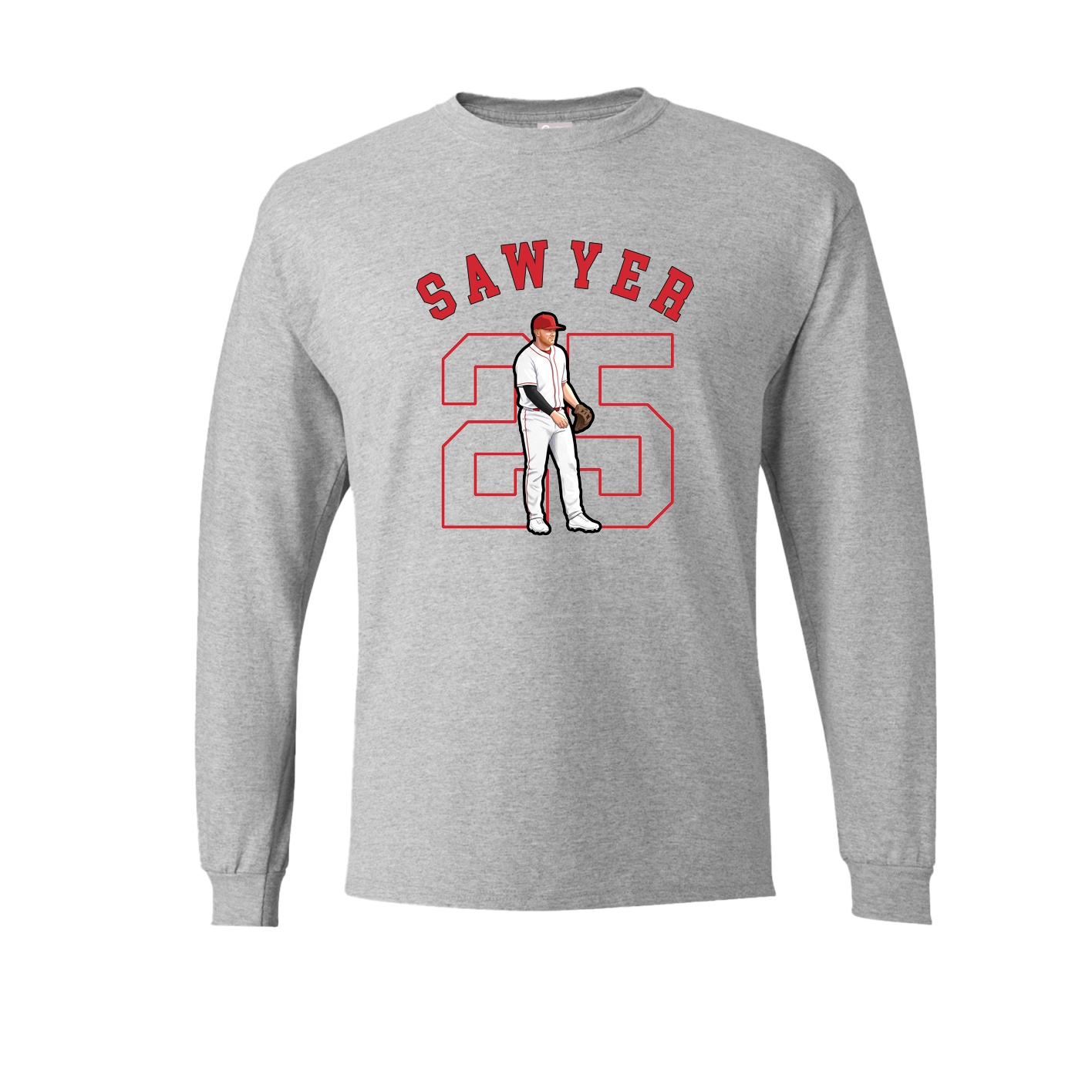 Long Sleeve Tee — Shirsey Arch in Grey