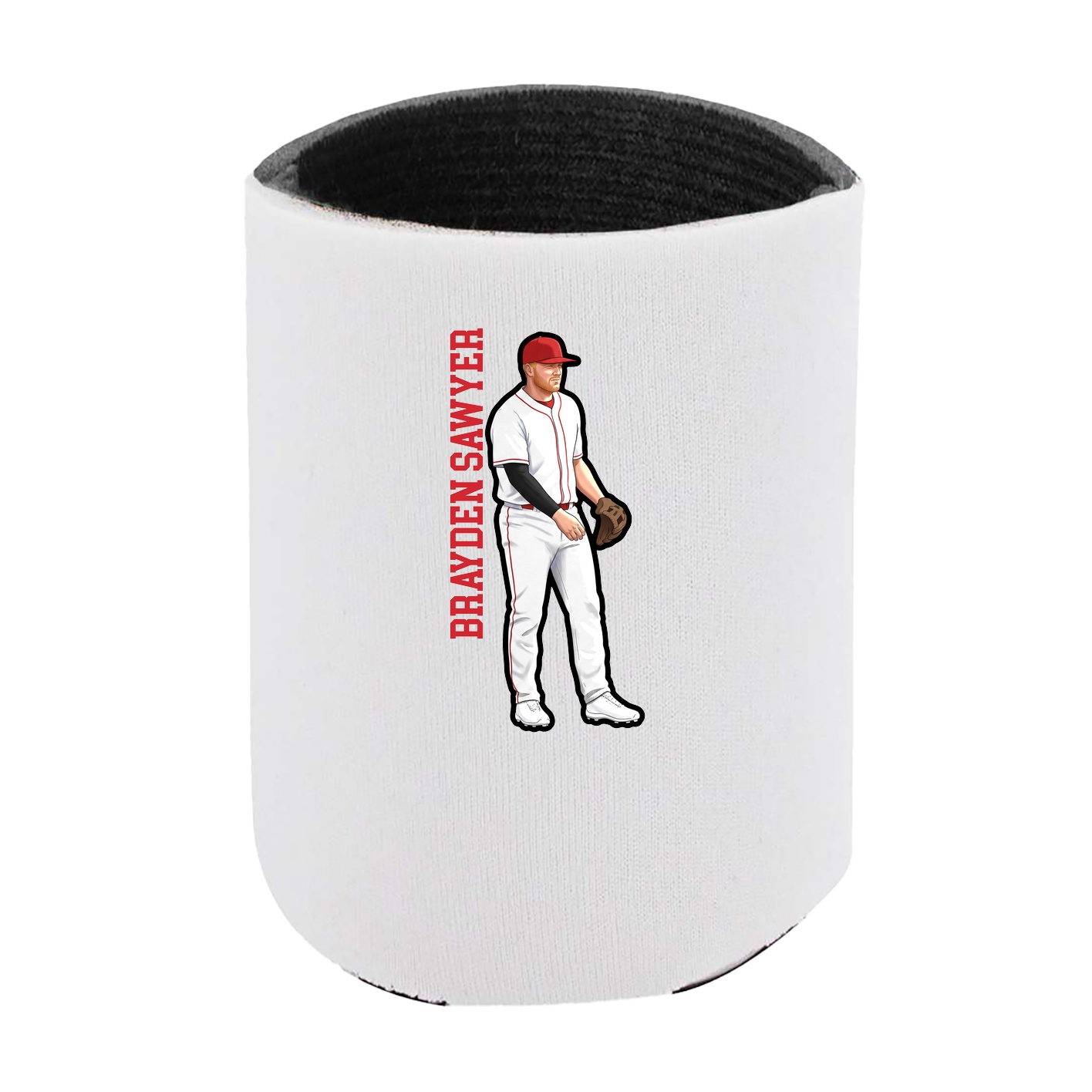 Can Holder — Name Vertical in White