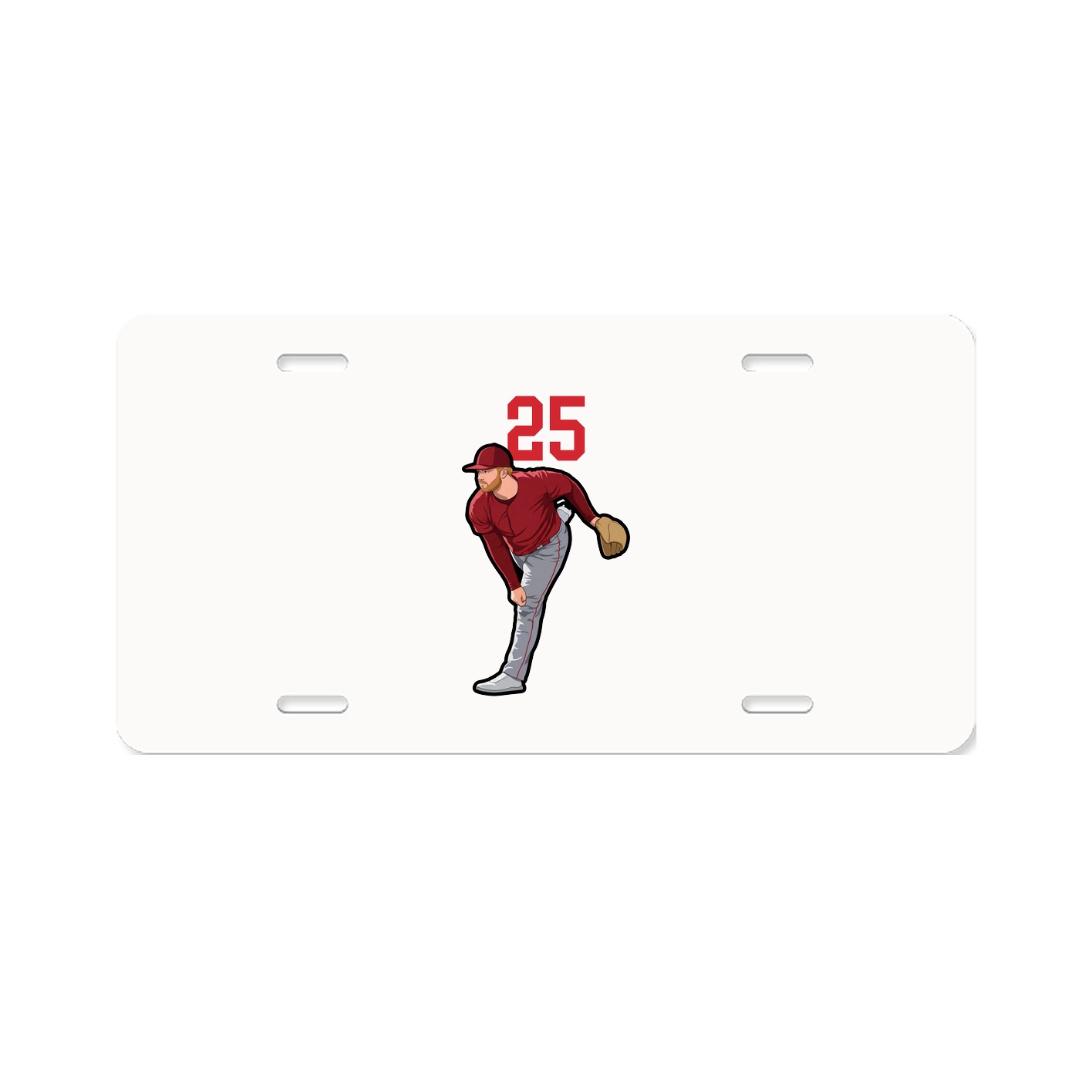 License Plate — Number Top in Classic