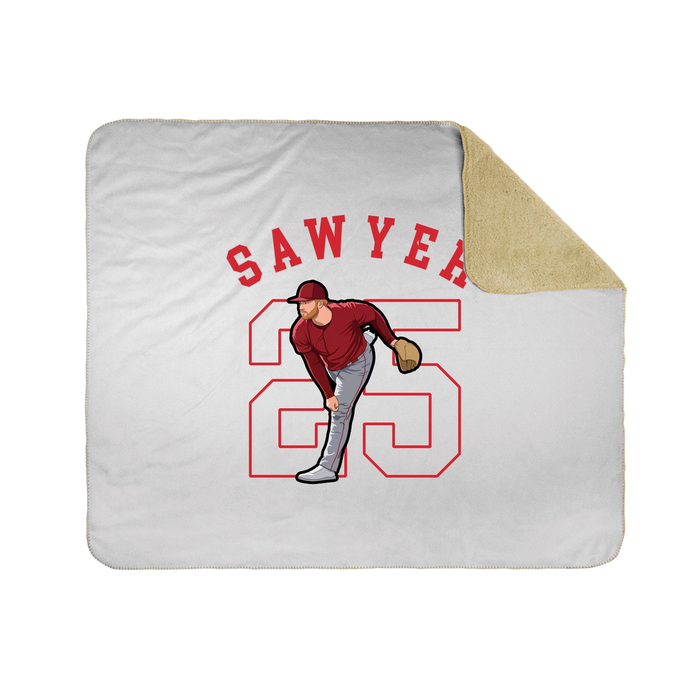 Throw Blanket — Shirsey Arch in White