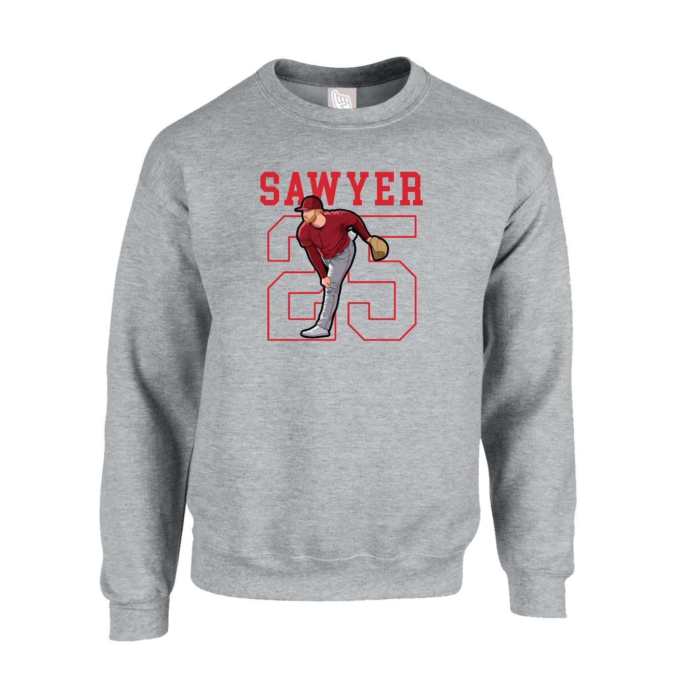 Fleece Crew — Shirsey in Grey
