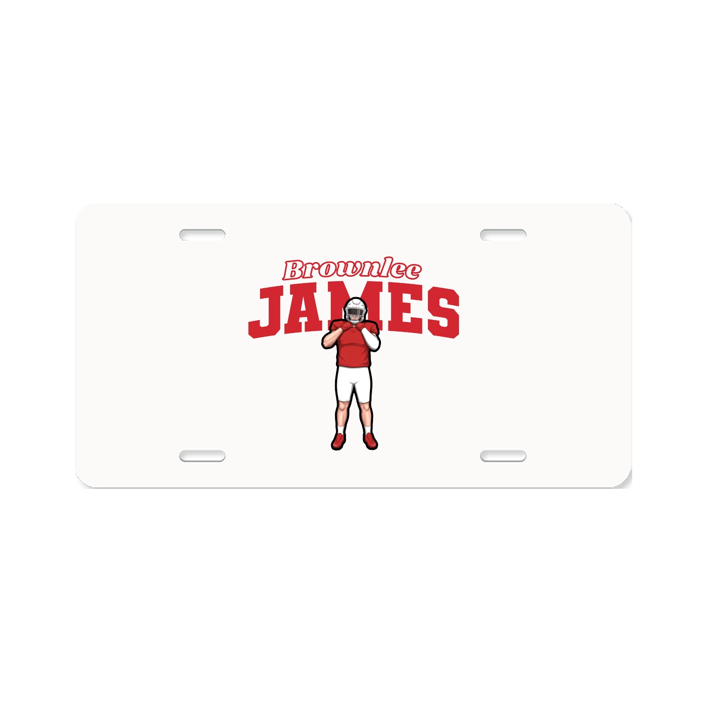 License Plate — Name Arch in Classic