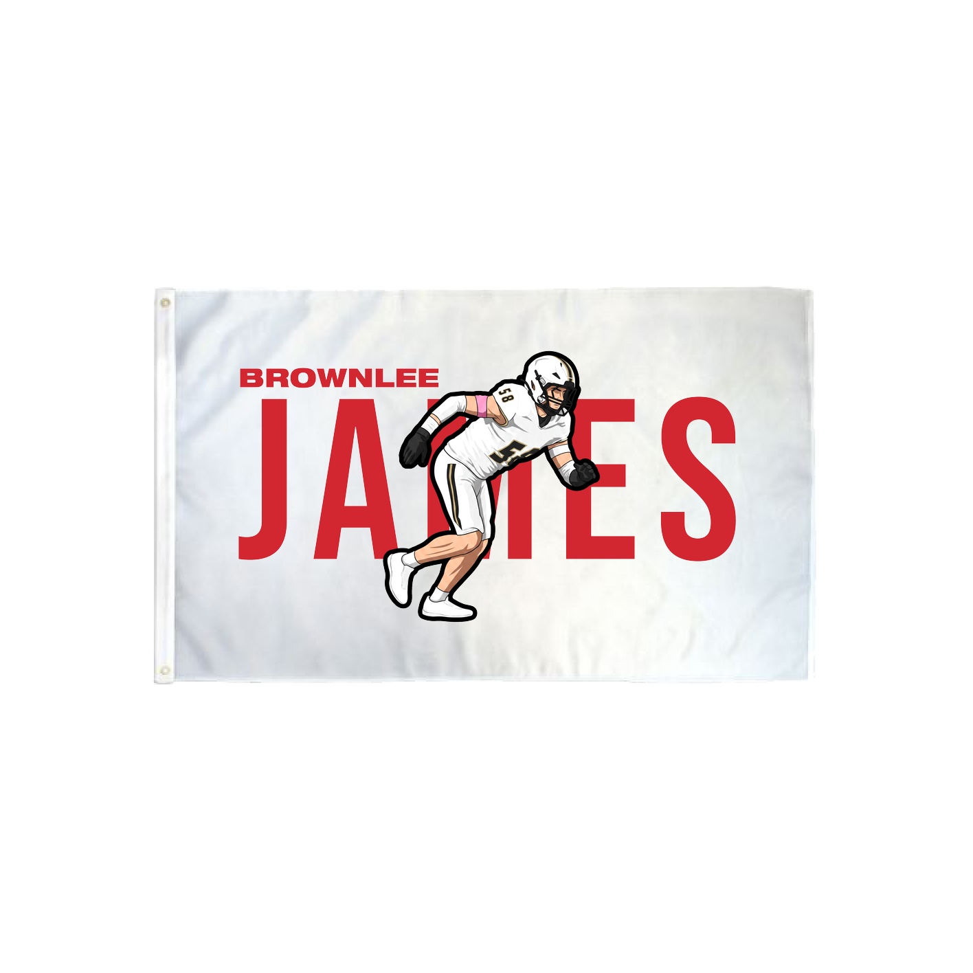 3x5 Flag — Player Name in Classic
