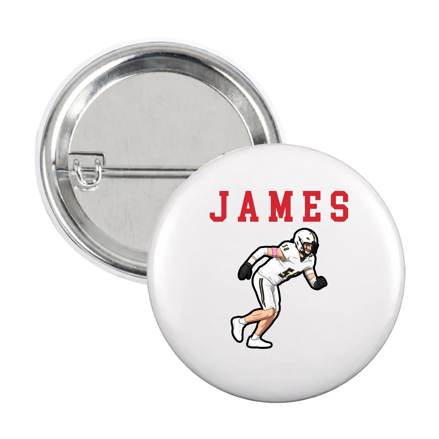 Game Day Button — Shirsey in White