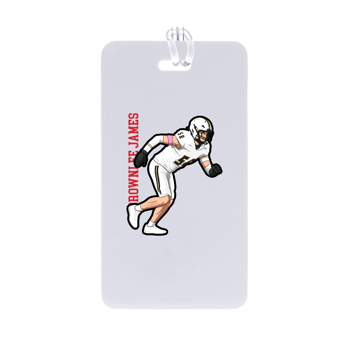 Bag Tag — Name Vertical in Classic