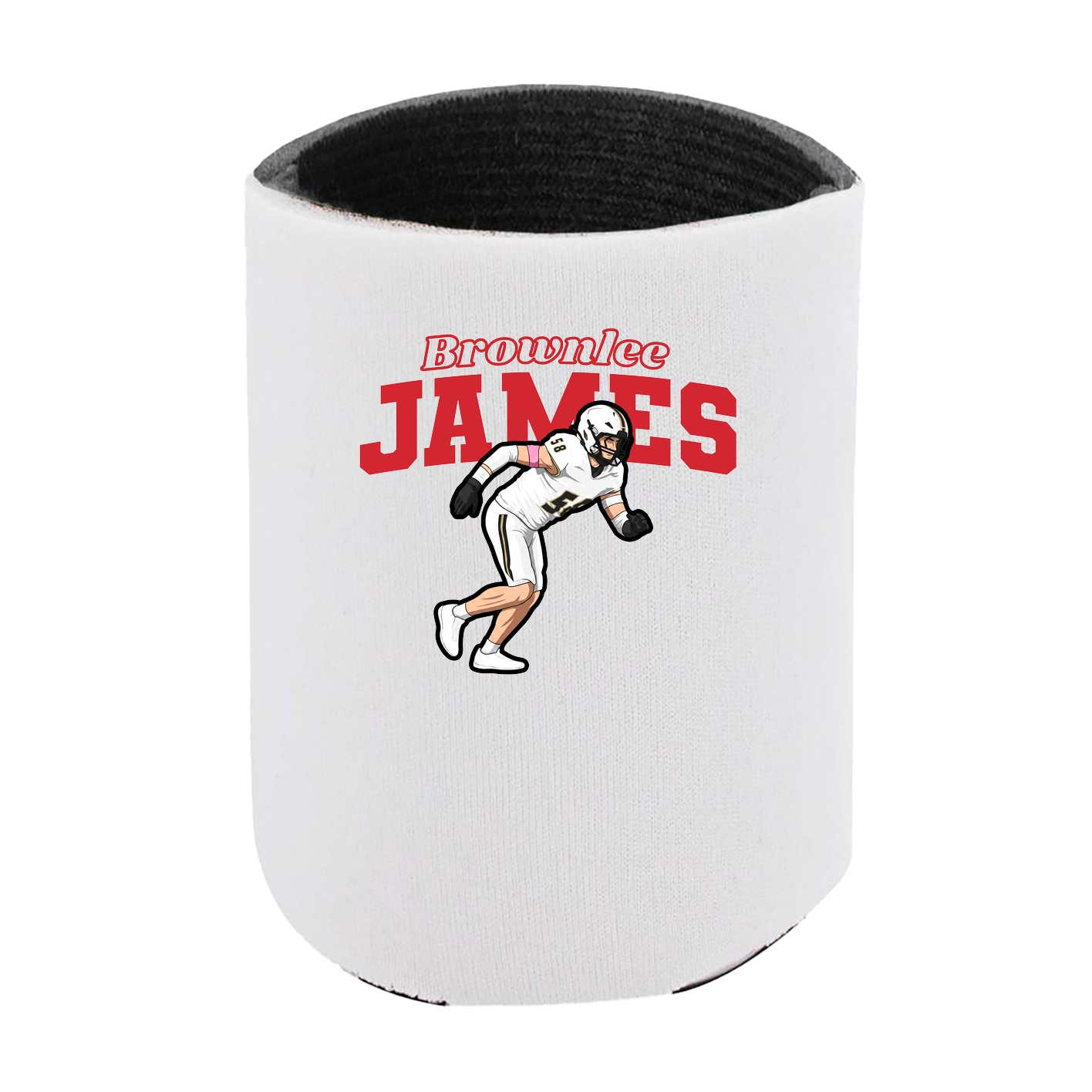 Can Holder — Name Arch in White