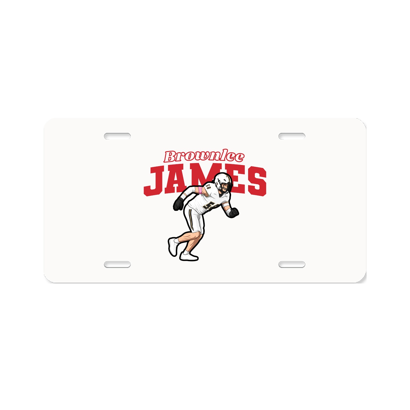License Plate — Name Arch in Classic