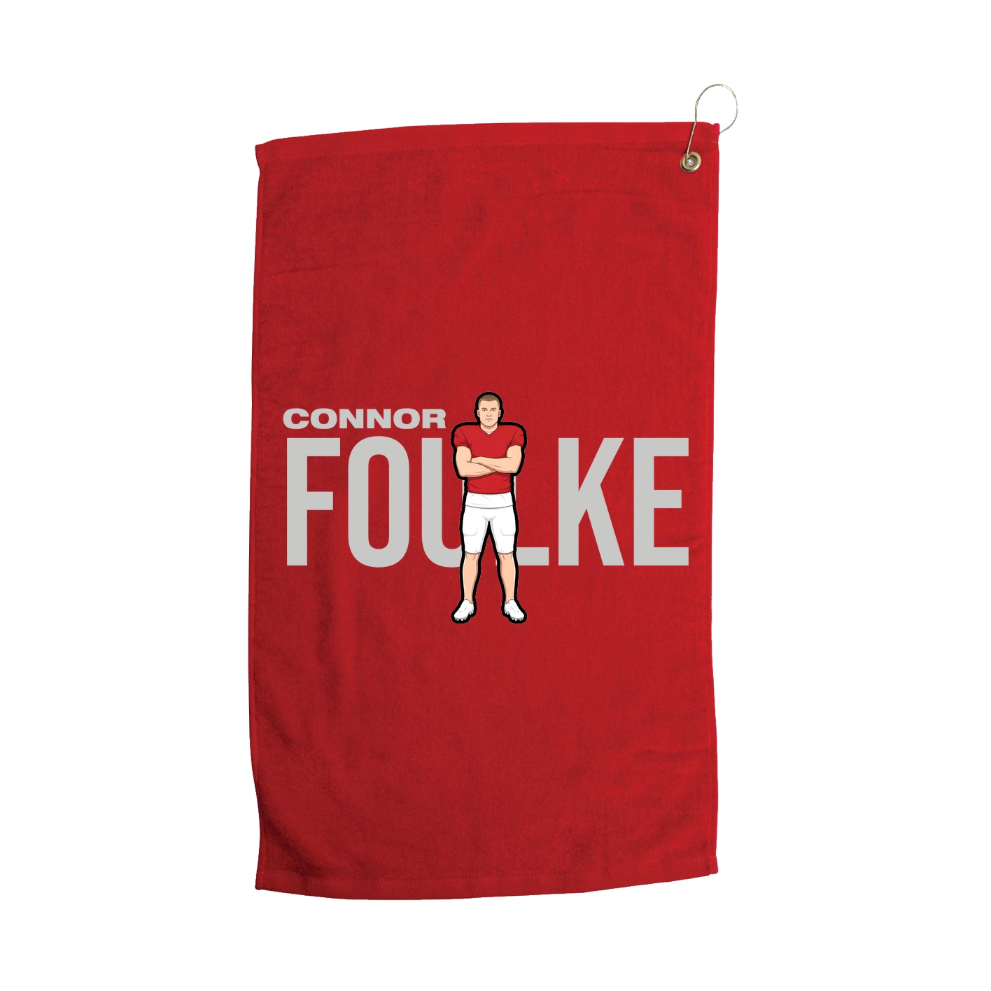 Golf Towel — Player Name in Red