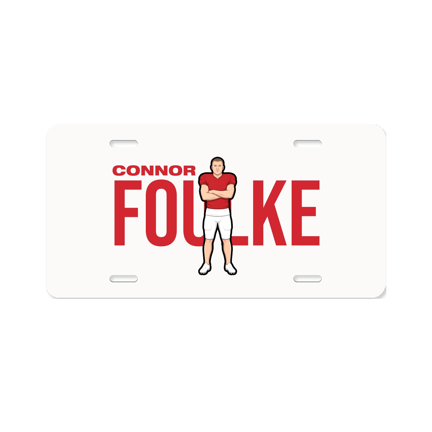 License Plate — Player Name in Classic