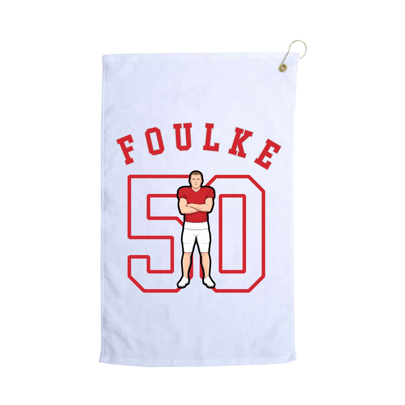 Golf Towel — Shirsey Arch in White