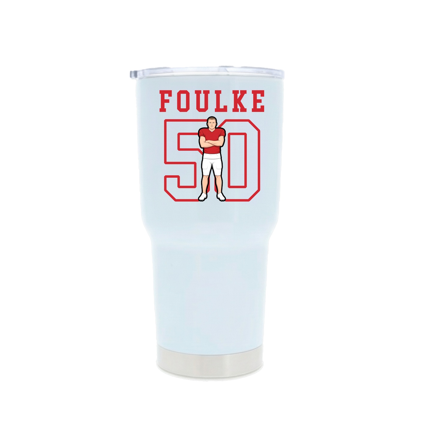 30oz Stainless Steel Tumbler — Shirsey in White
