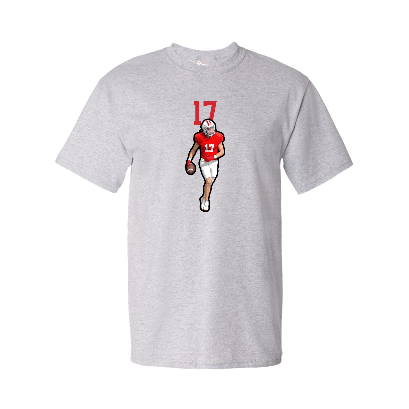 Youth Tee — Number Top in Grey