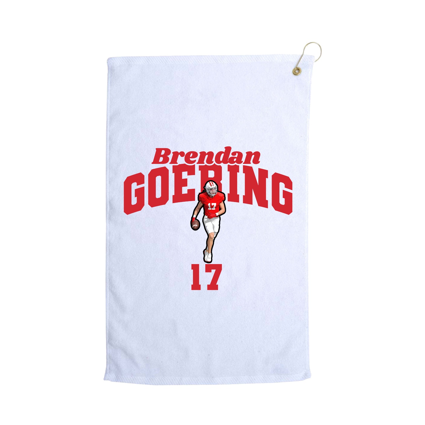Golf Towel — Signature Arch in White