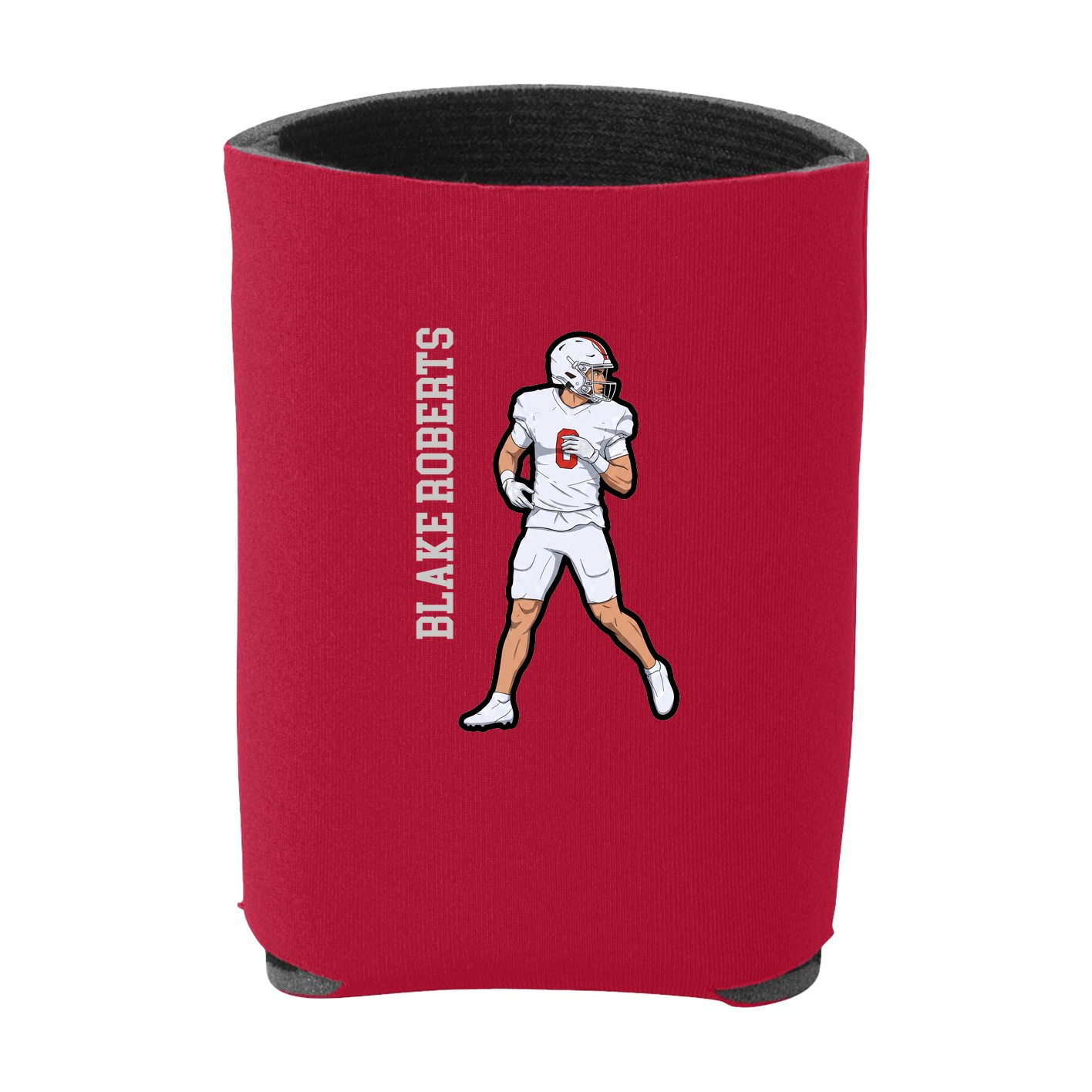 Can Holder — Name Vertical in Red