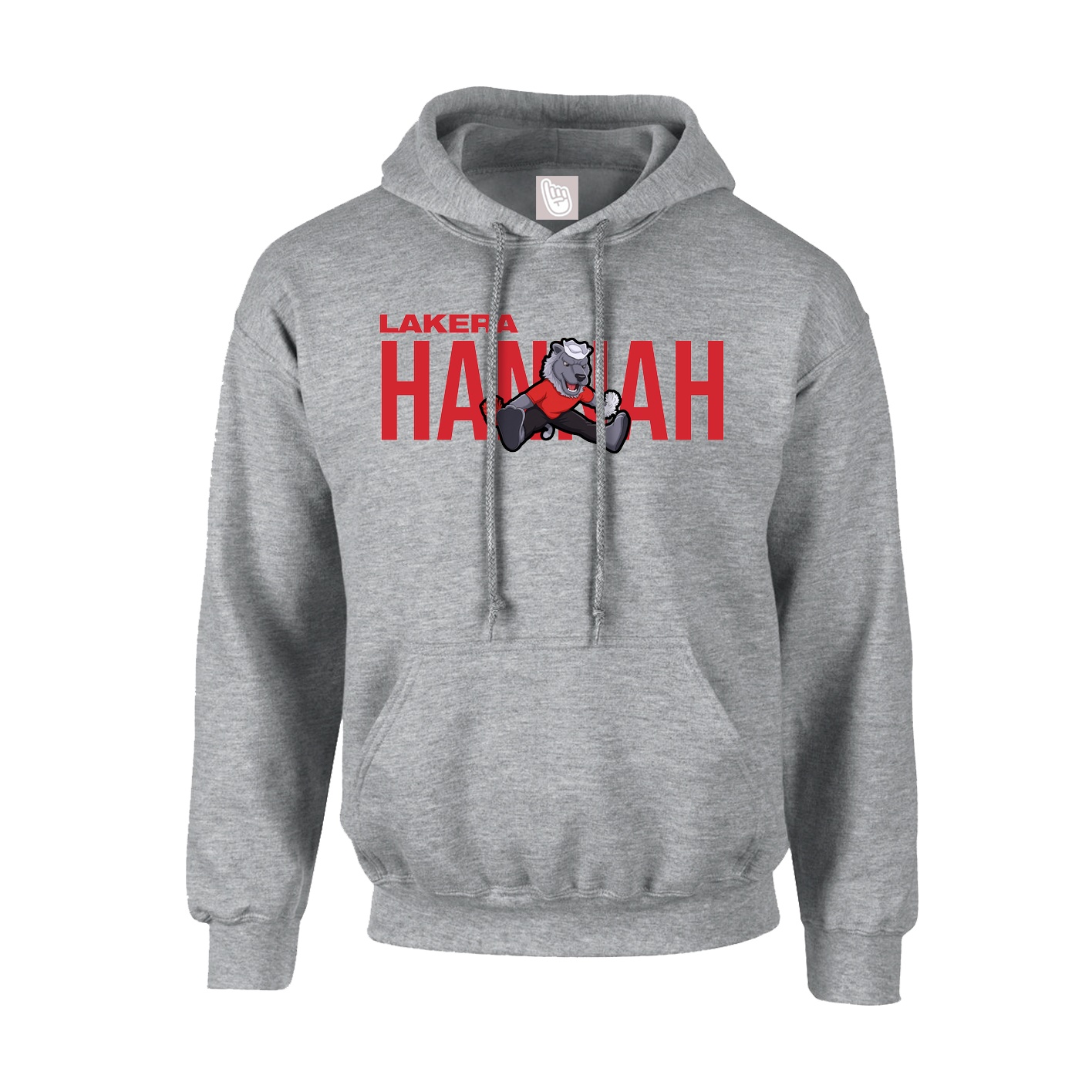 Hoodie — Player Name in Grey
