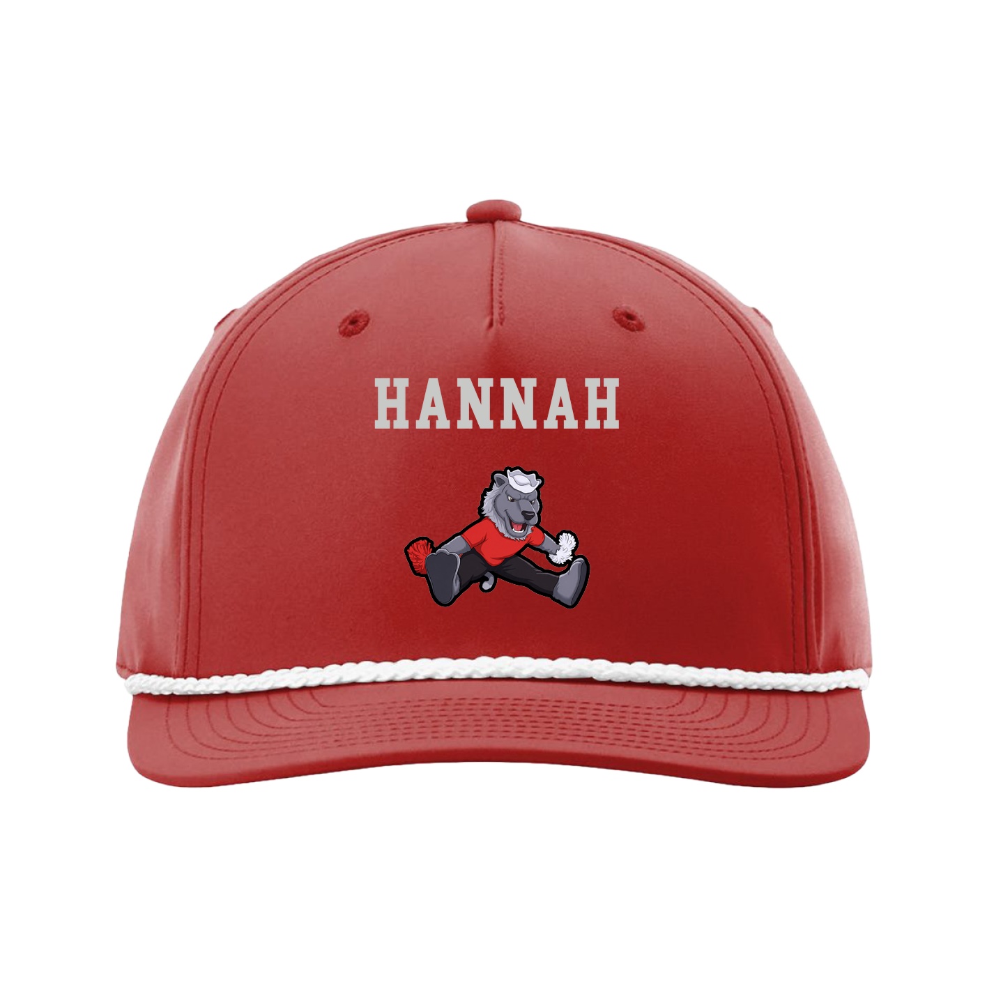 Five-Panel Classic Rope Cap — Shirsey in Red