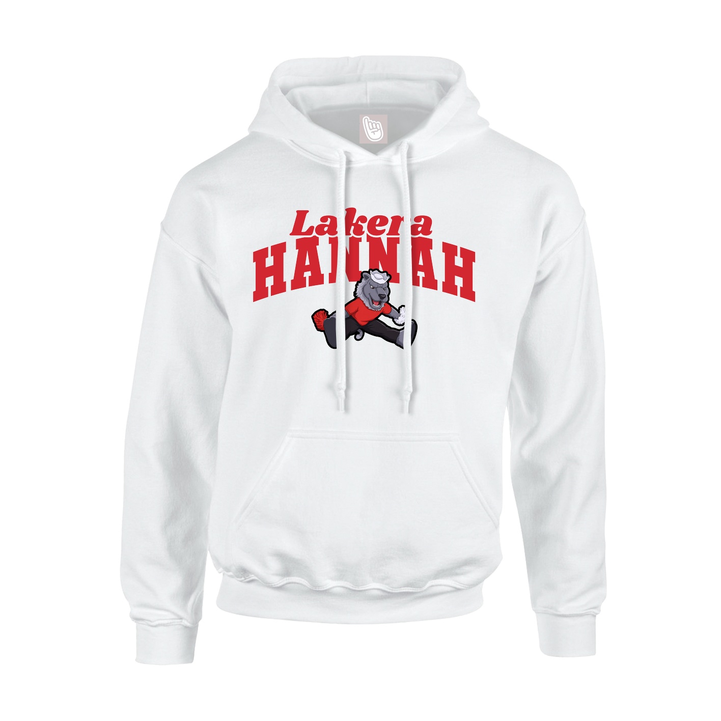 Hoodie — Signature Arch in White