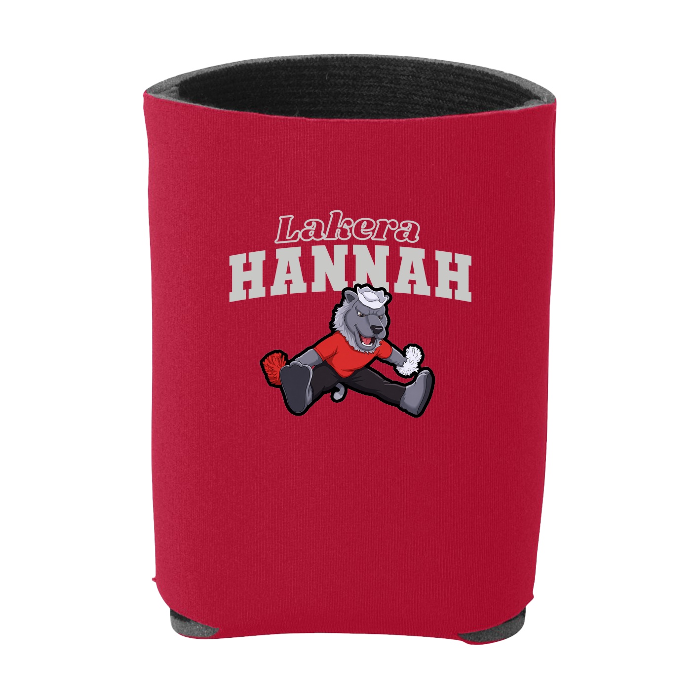Can Holder — Name Arch in Red