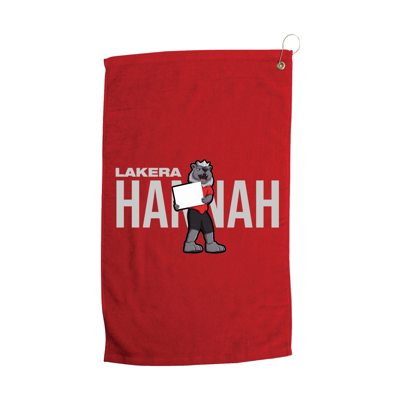 Golf Towel — Player Name in Red