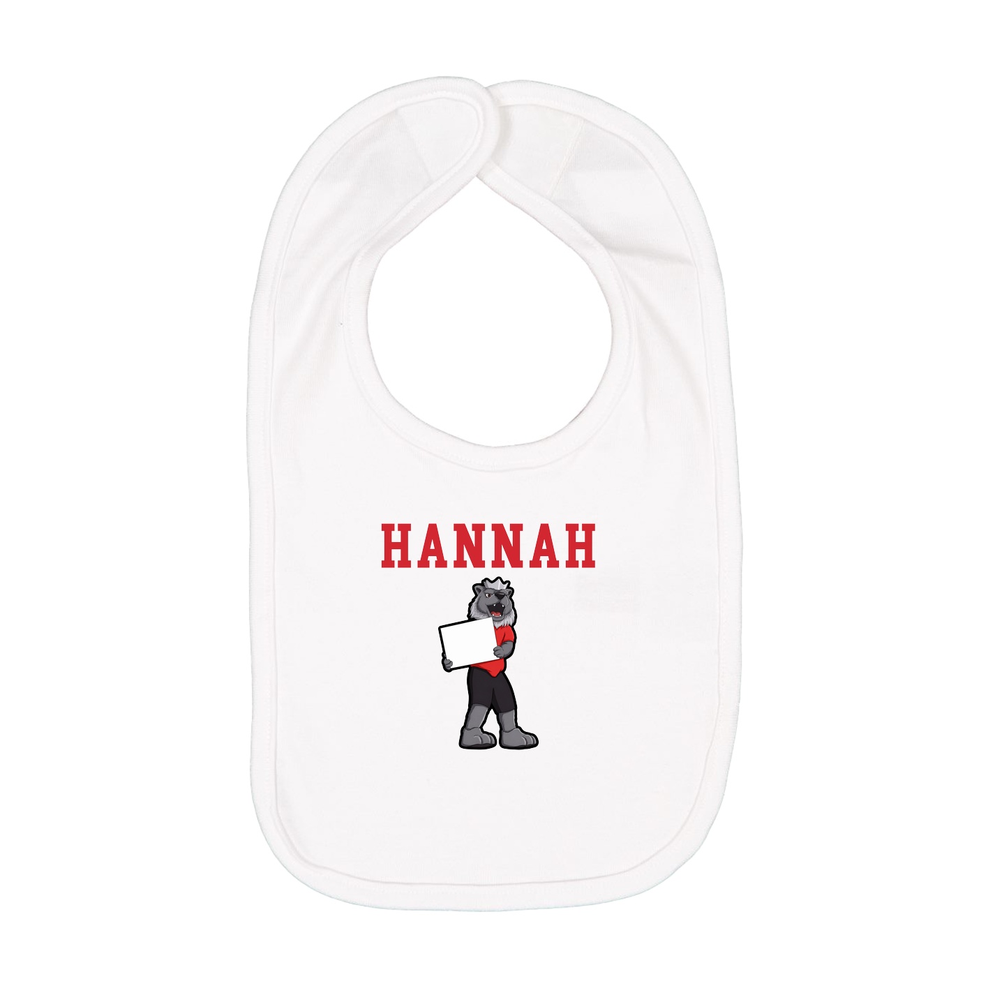 Infant Bib — Shirsey in White