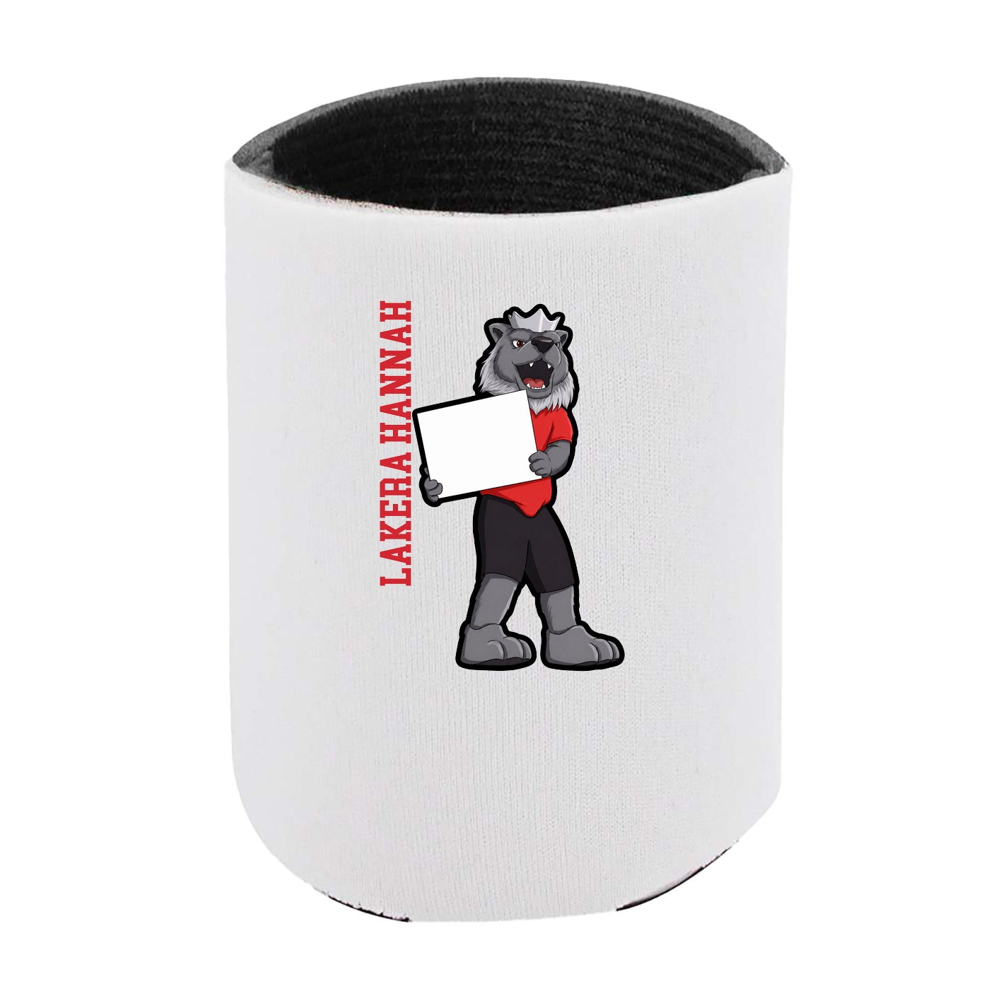 Can Holder — Name Vertical in White