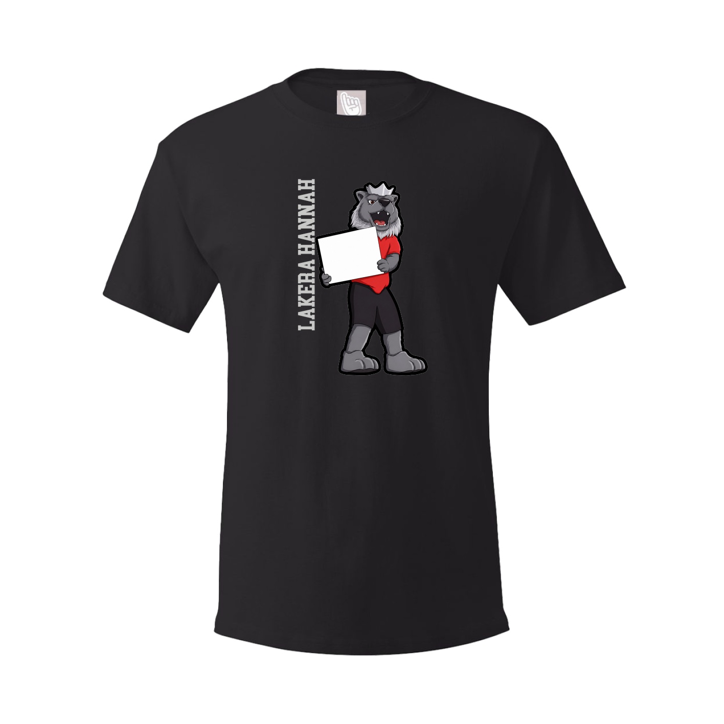 Youth Tee — Name Vertical in Black