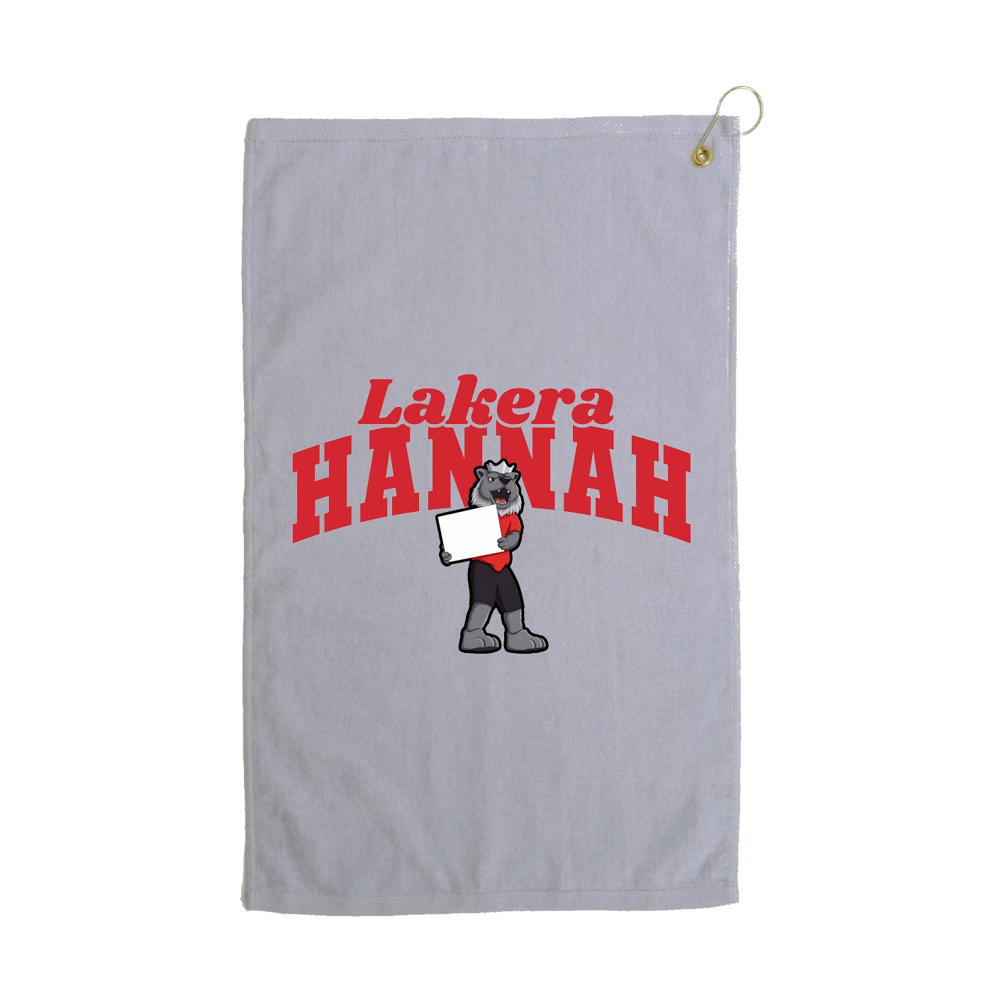 Golf Towel — Signature Arch in Grey