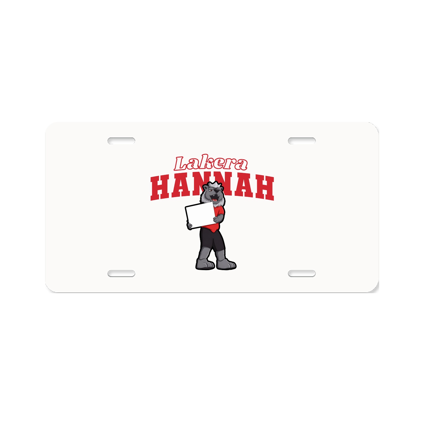 License Plate — Name Arch in Classic