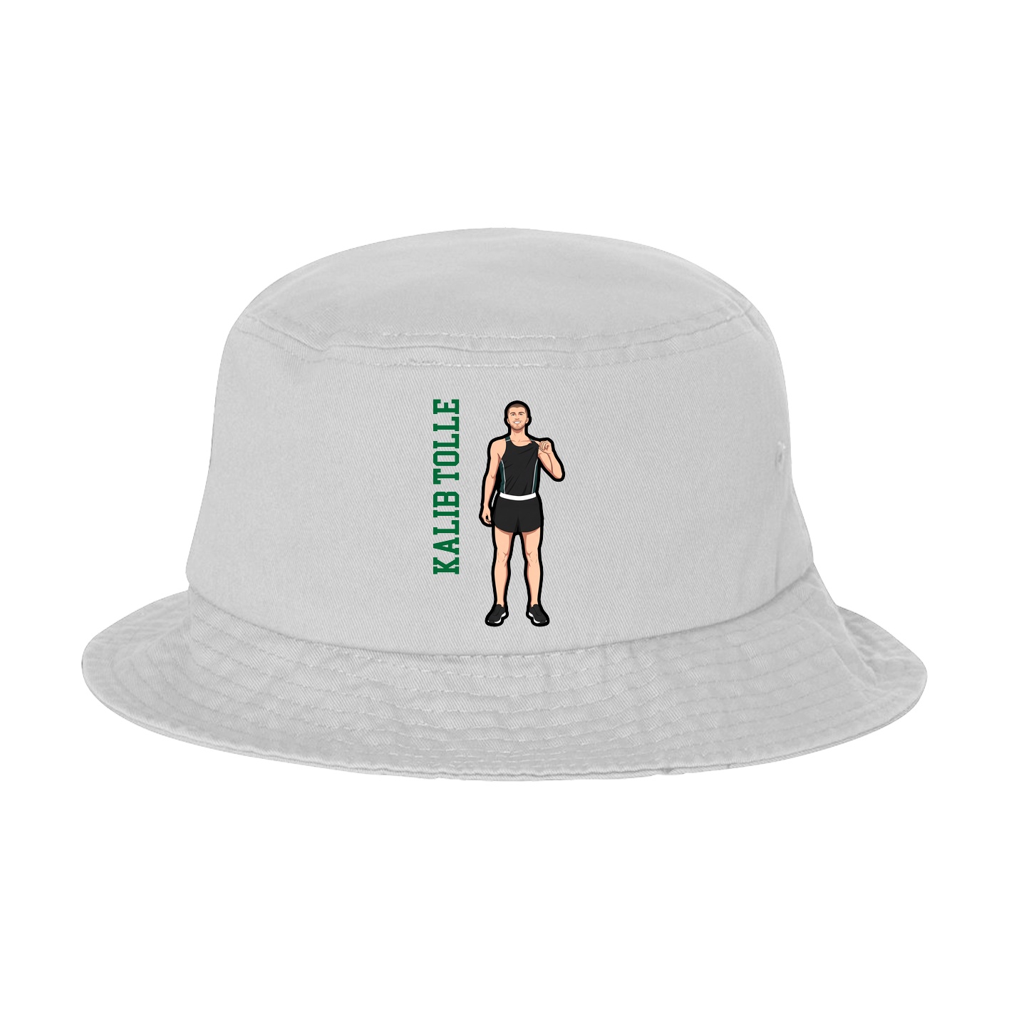 Bucket Cap — Name Vertical in White