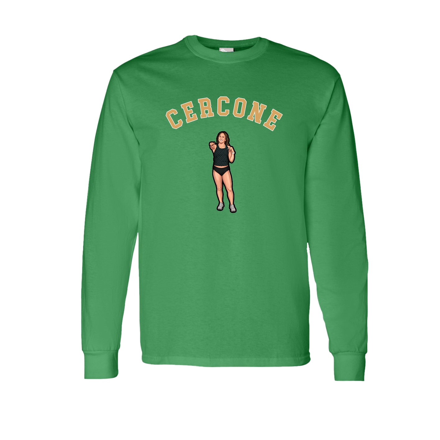 Long Sleeve Tee — Shirsey Arch in Green