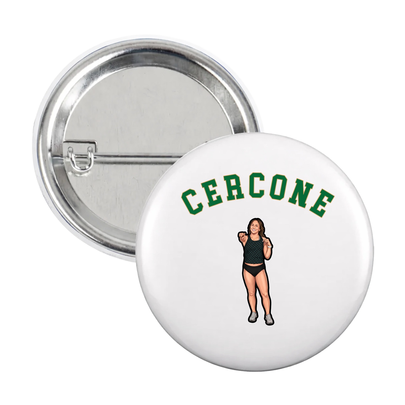 Game Day Button — Shirsey Arch in White