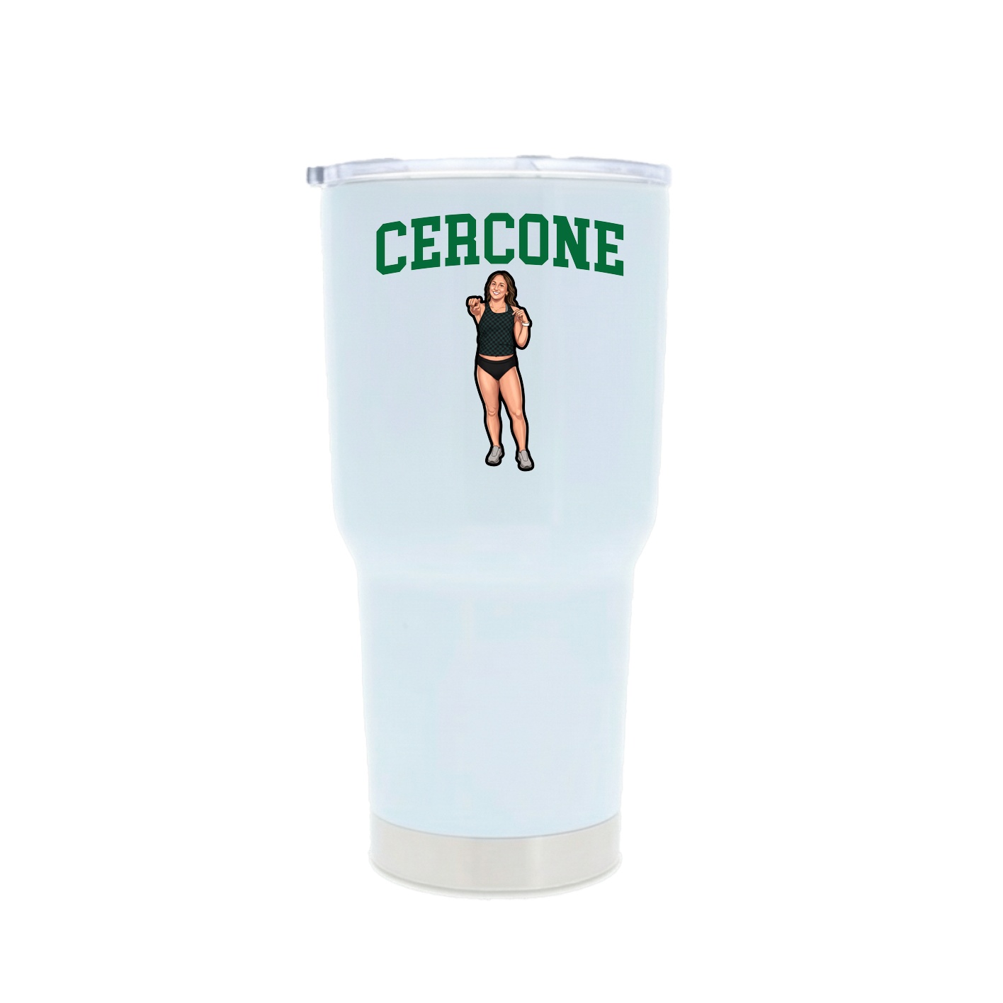 30oz Stainless Steel Tumbler — Shirsey in White