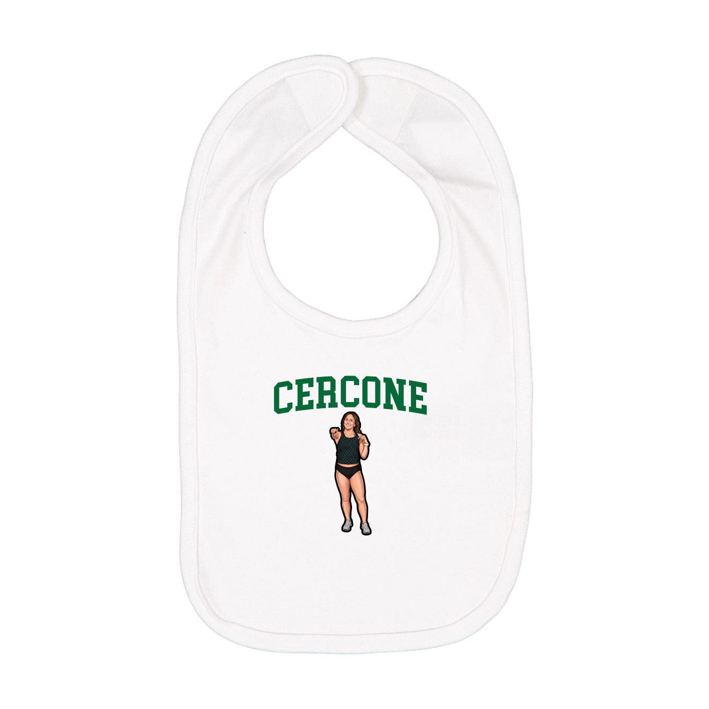 Infant Bib — Shirsey in White