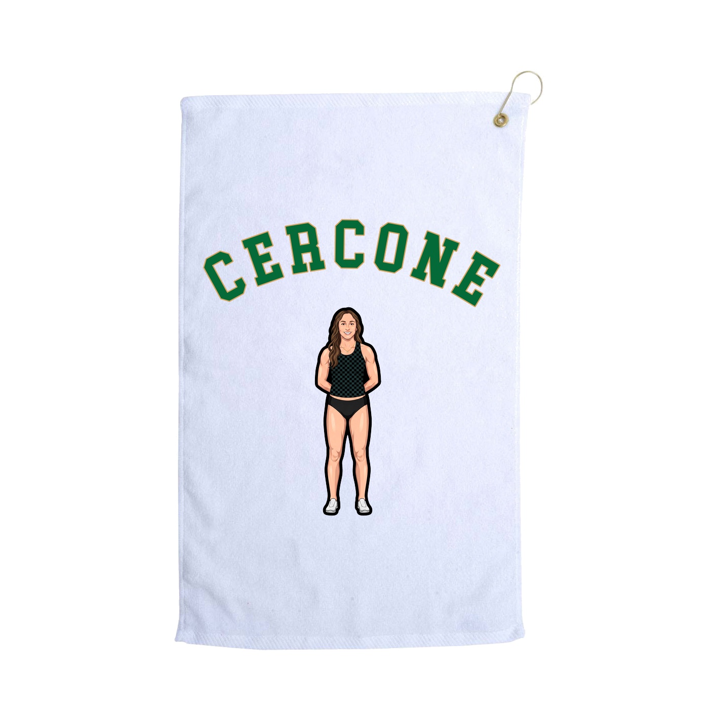 Golf Towel — Shirsey Arch in White