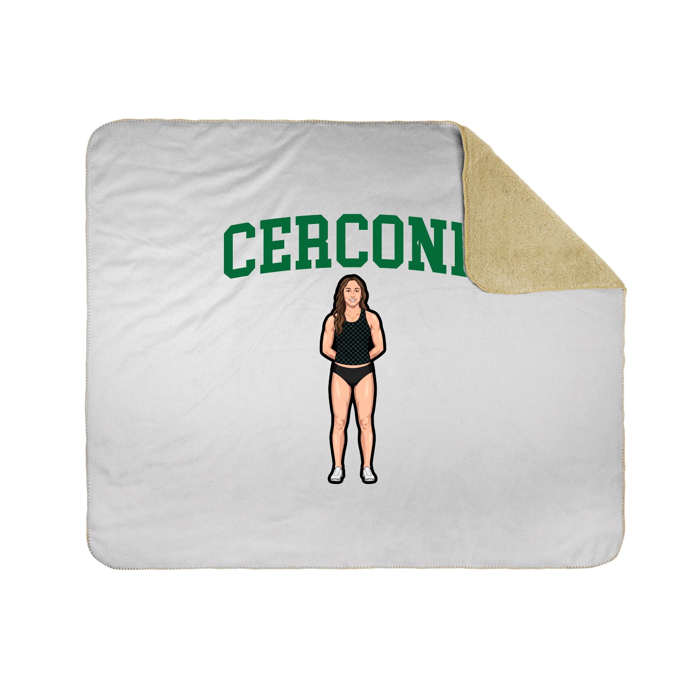 Throw Blanket — Shirsey in White