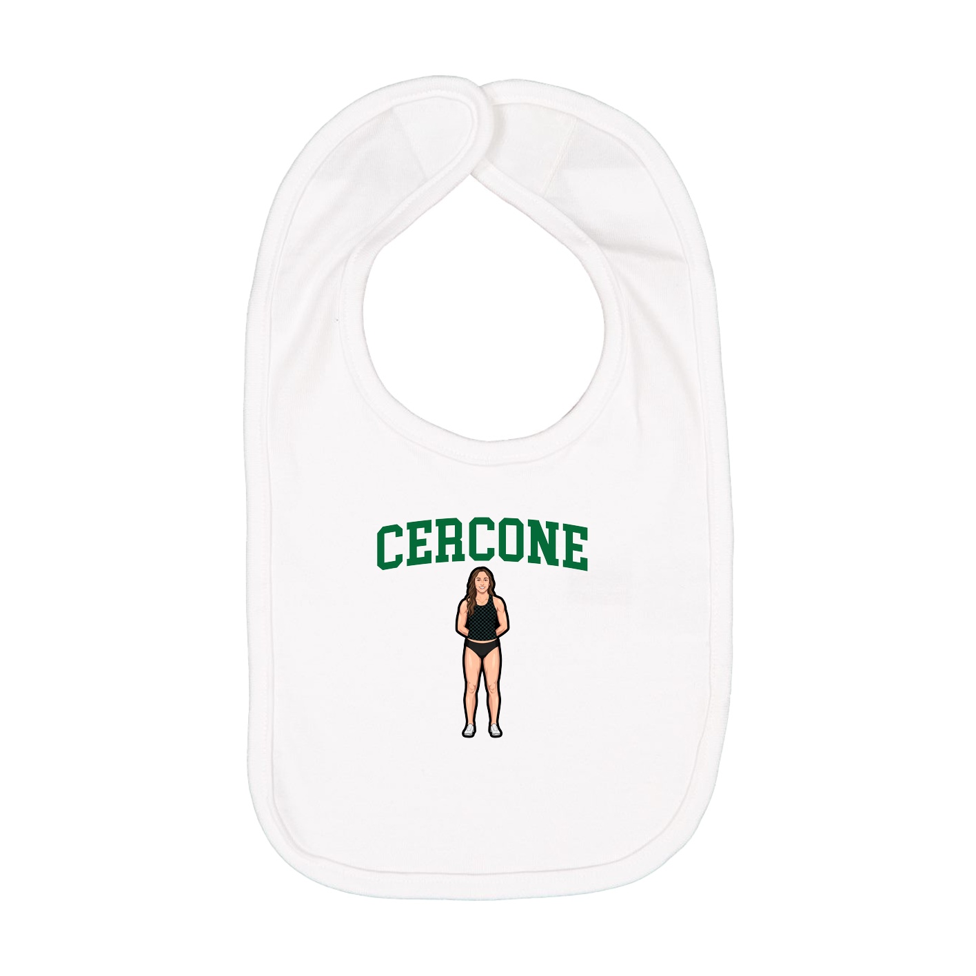Infant Bib — Shirsey in White