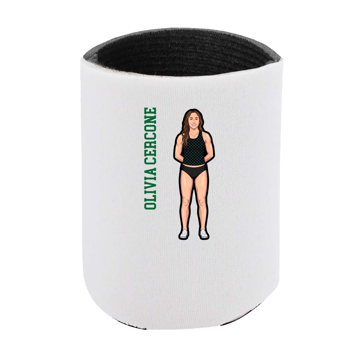 Can Holder — Name Vertical in White