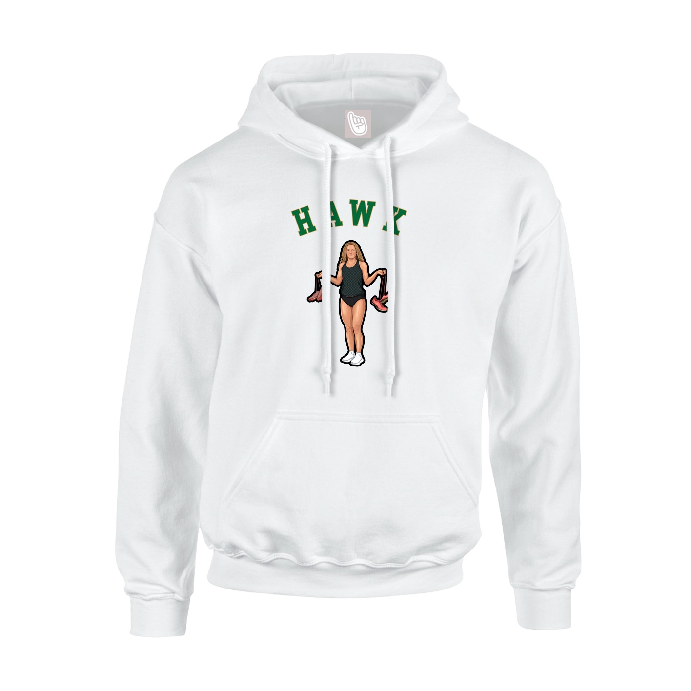 Hoodie — Shirsey Arch in White