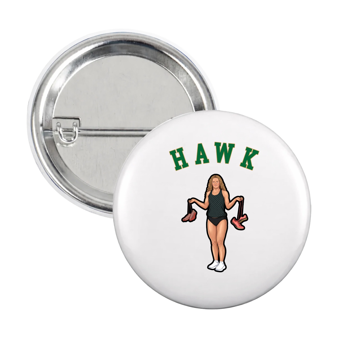 Game Day Button — Shirsey Arch in White