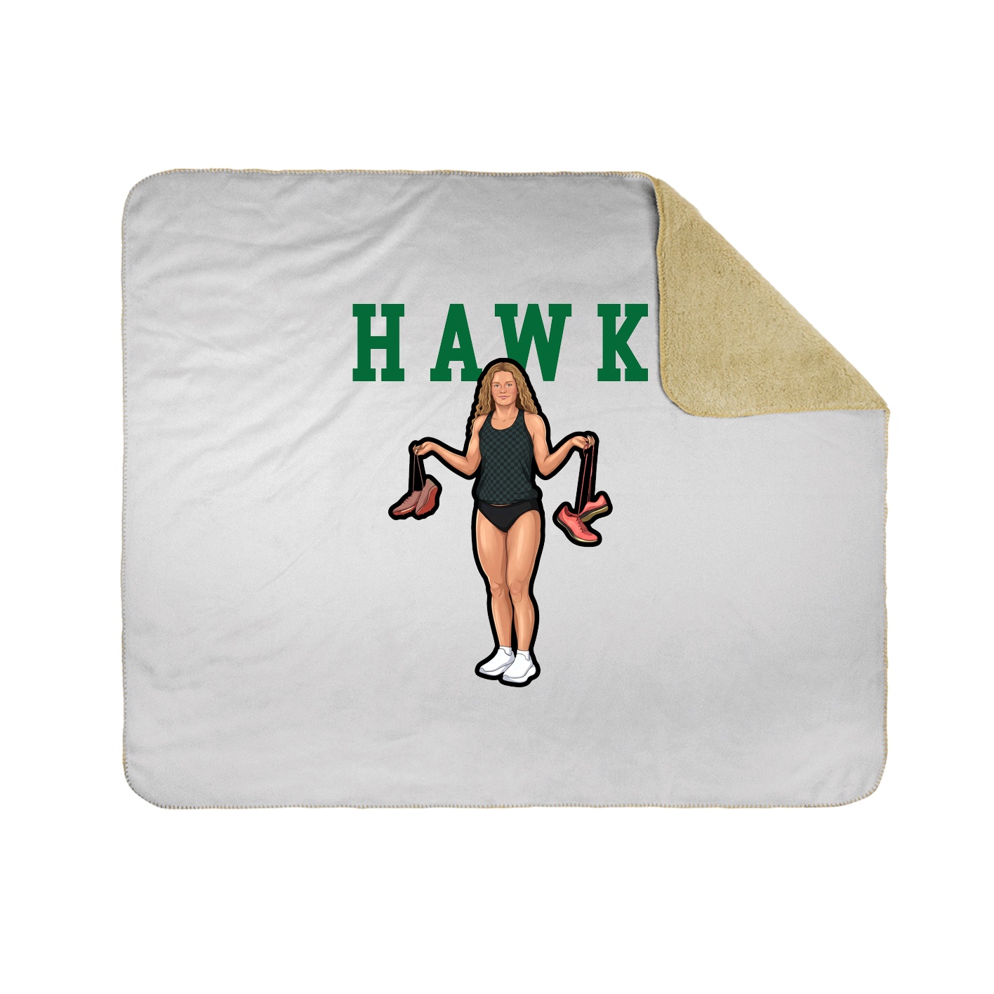 Throw Blanket — Shirsey in White