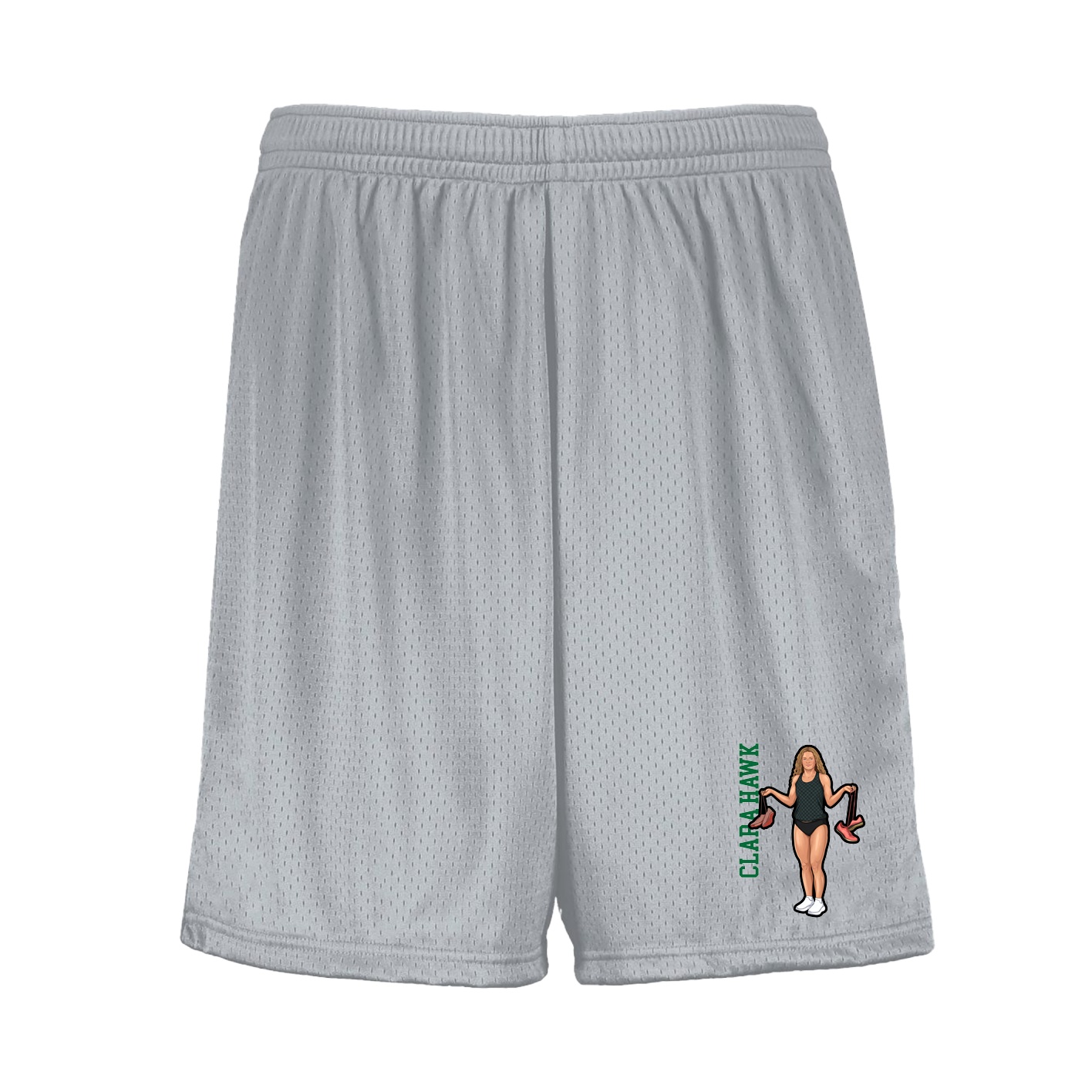 Shorts — Name Vertical in Silver