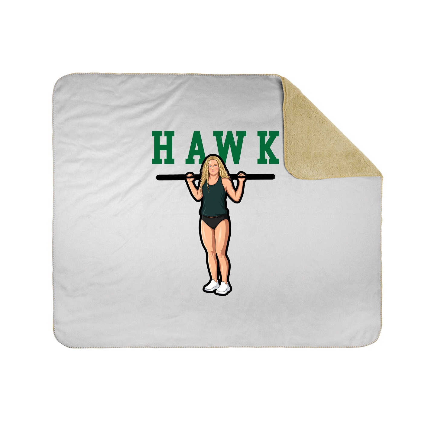 Throw Blanket — Shirsey in White