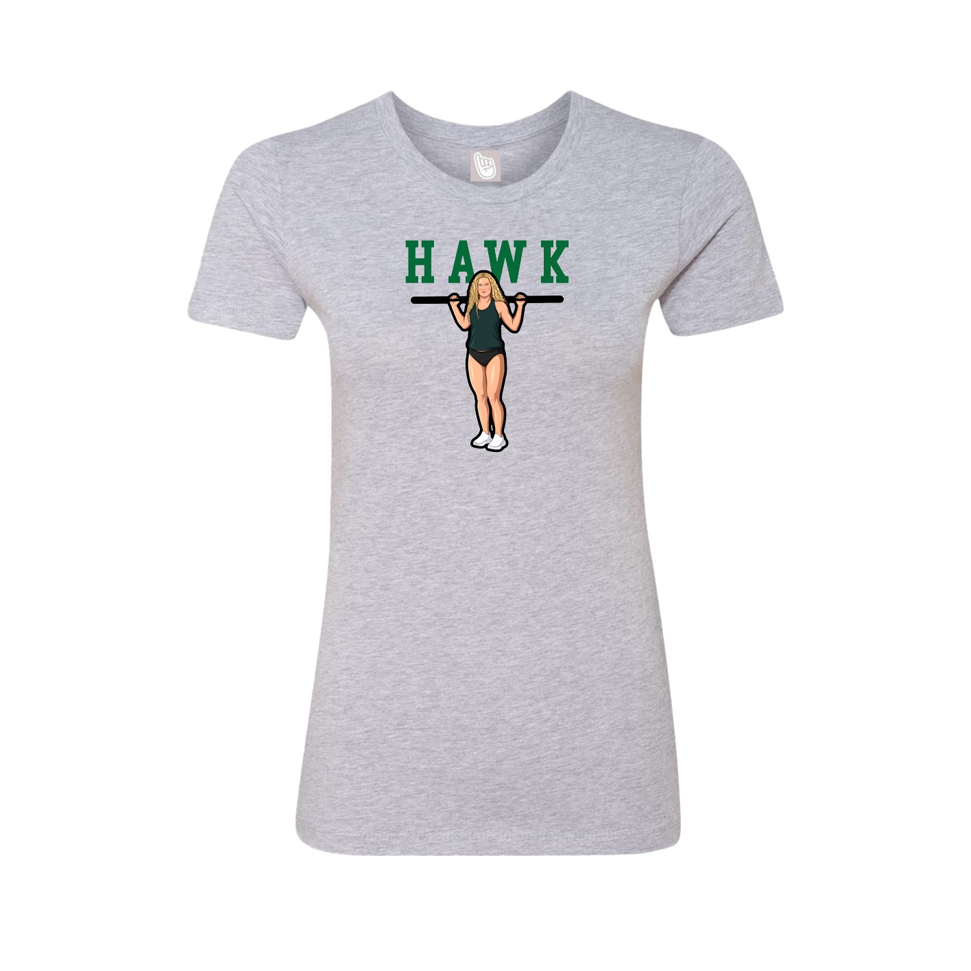Fitted Women's Tee — Shirsey in Grey