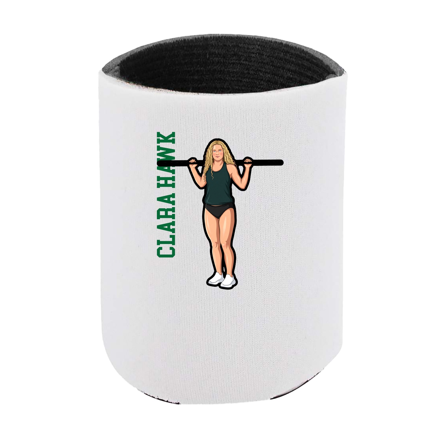 Can Holder — Name Vertical in White