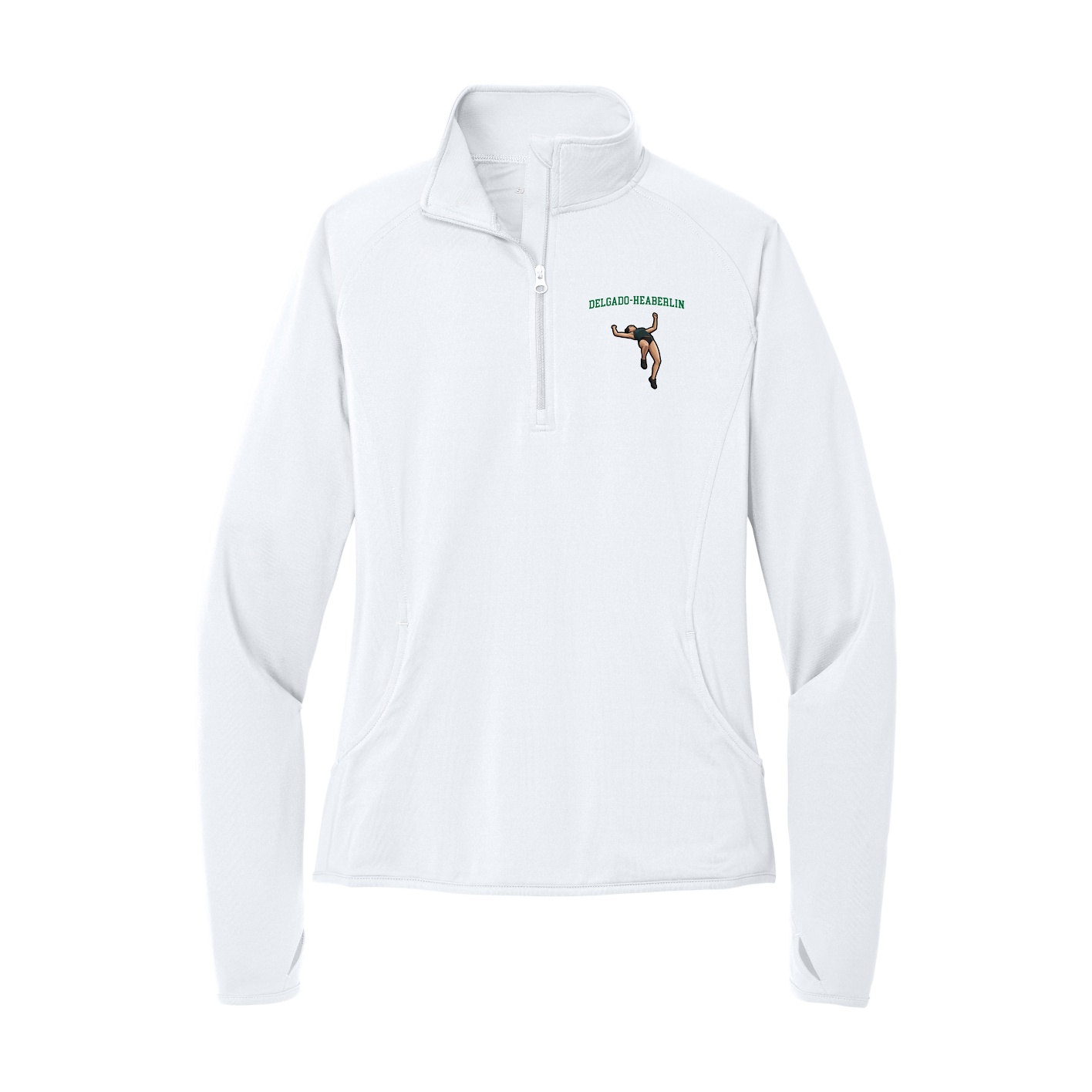 Women's Q-Zip Pullover — Shirsey in White