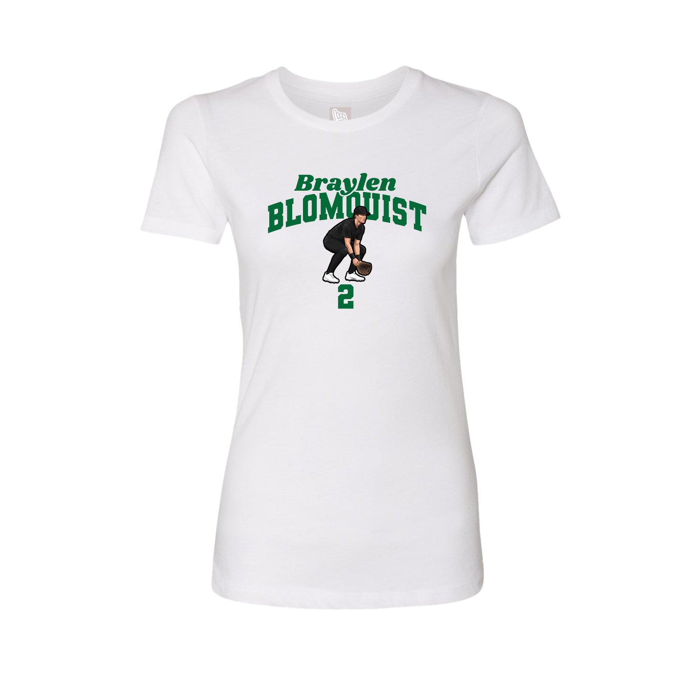 Womens Tee — Signature Arch in White