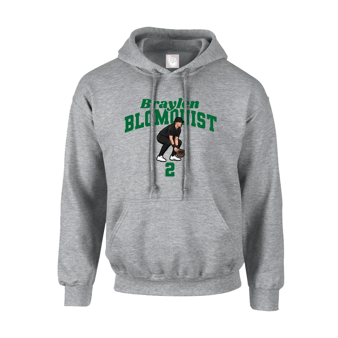 Hoodie — Signature Arch in Grey