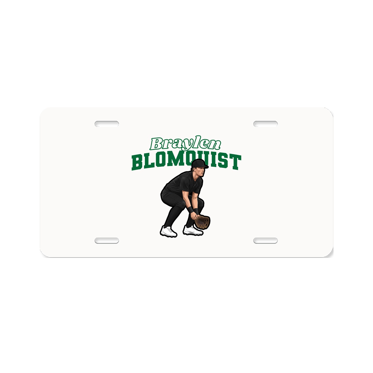 License Plate — Name Arch in Classic