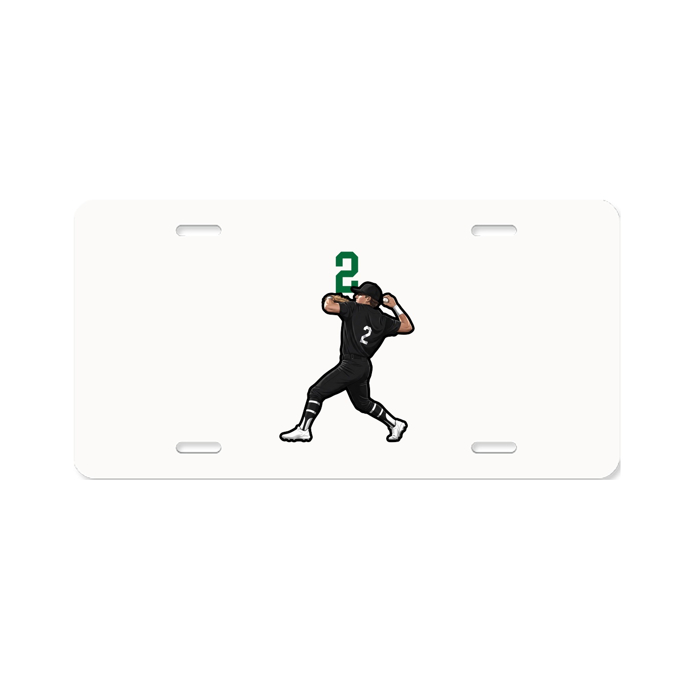License Plate — Number Top in Classic
