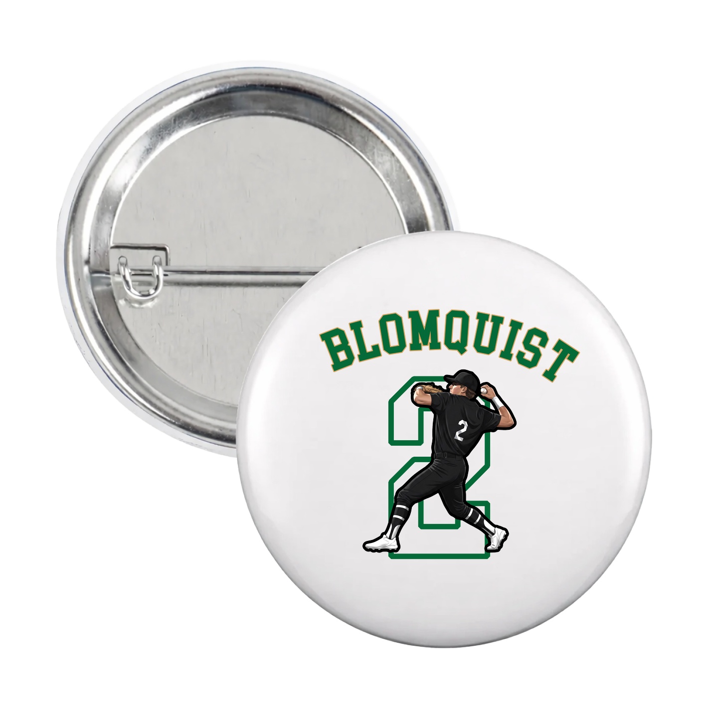 Game Day Button — Shirsey Arch in White